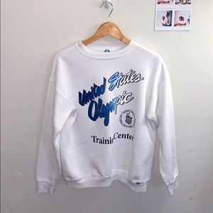 US Olympic Crewneck sweater in White